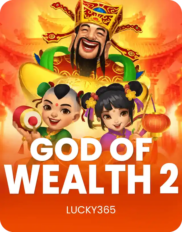 God of Wealth 2 slot game on Lucky365 with Chinese prosperity theme